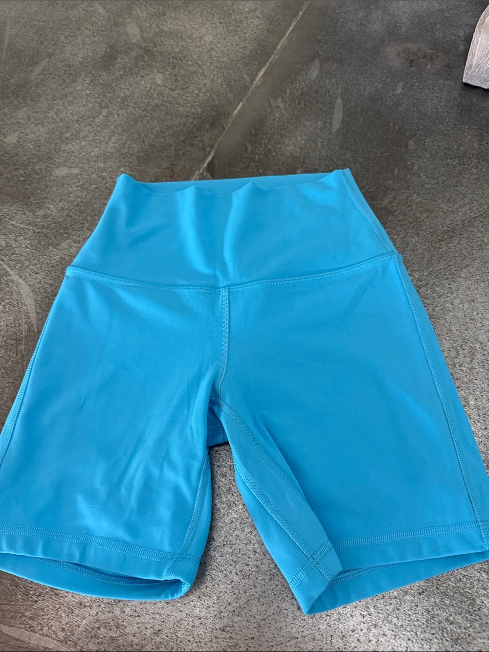 Women’s High-Waist Athletic Bike Shorts - Bright Blue
